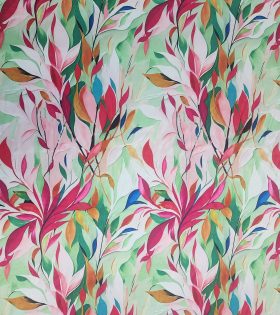Printed Armani Satin - Floral - Baby Pink