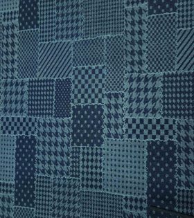 Denim Patchwork - Navy Blue