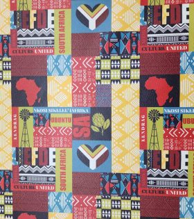 Upholstery Printed Vinyl - Ubuntu - Yellow