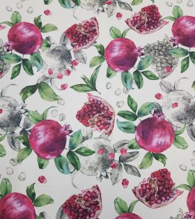 Printed Mini Matt - Cream - Pomegranate