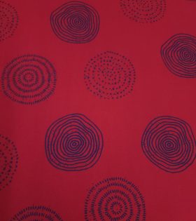 Printed Mini Matt (260901) - Red - Circles
