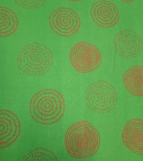 Printed Mini Matt (260906) - Emerald - Circles