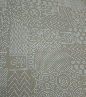 Printed Mini Matt (260905) - Beige - Abstract