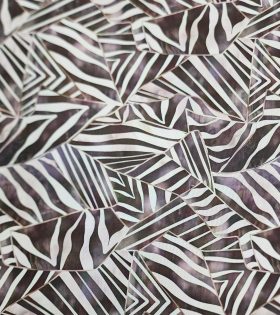 Printed Mini Matt (260907) - Brown - Abstract