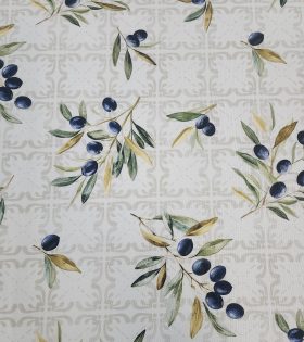 Printed Mini Matt - Off White - Olives