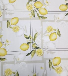 Printed Mini Matt - White - Lemon