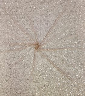 Beaded Gauze Tulle - Blush