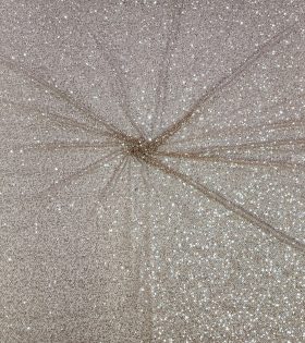 Beaded Gauze Tulle - Rose Gold