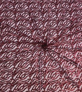 Mermaid Sequins D1 - Maroon
