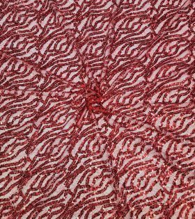 Mermaid Sequins D1 - Red