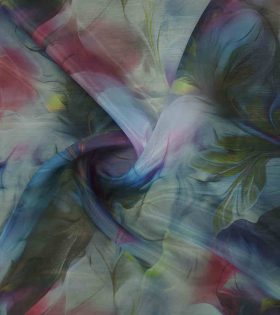 Printed Organdy Satin