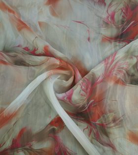 Printed Organdy Satin