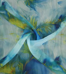 Printed Organdy Satin