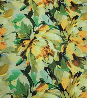 Printed Power Mesh - Green