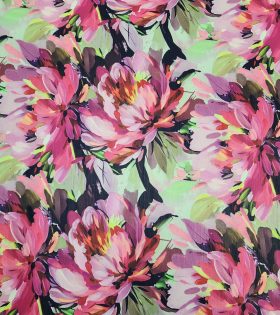 Printed Power Mesh - Sulphur Yellow