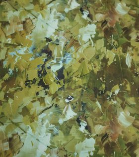 Printed Power Mesh - Olive