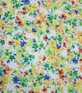 100% Cotton Prints - Floral - Lime