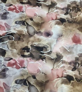 Foil Look Printed Duchess Satin