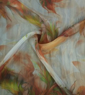 Printed Organdy Satin D14