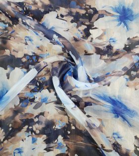Printed Organdy Satin D15