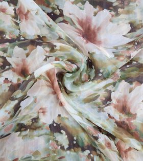 Printed Organdy Satin D15